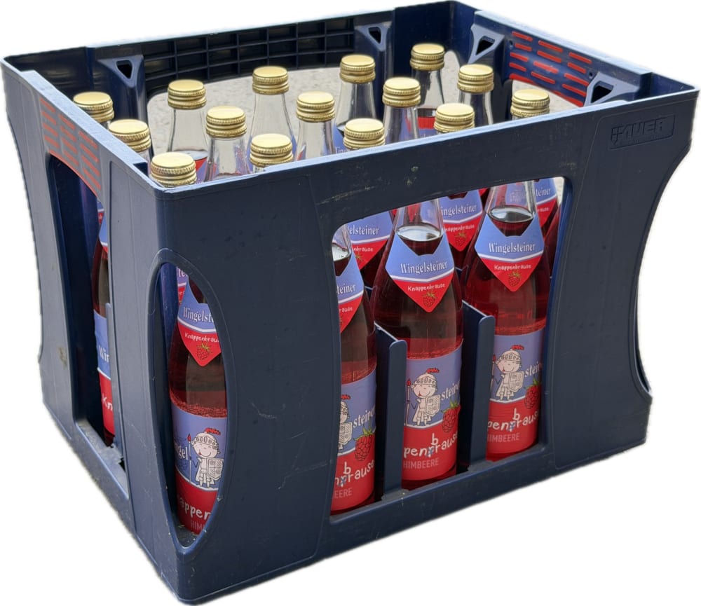 Wingelsteiner Knappenbrause Himbeere – Kiste