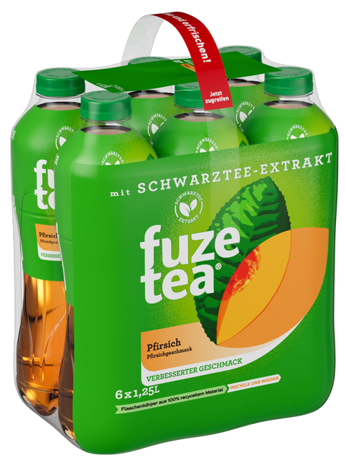 Fuze Tea Schwarzer Tee Pfirsich – Gebinde